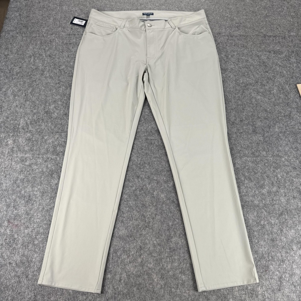 Peter Millar Pants Mens 40x32 Light Gray Crown Crafted Stretch Golf Performance